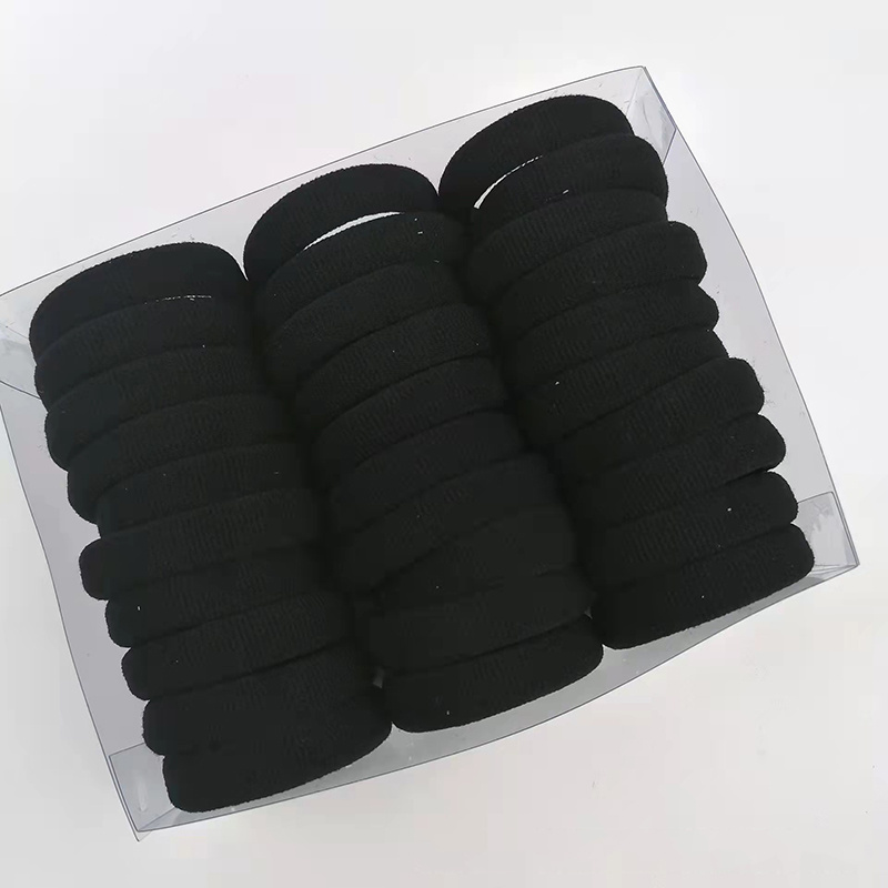 100pcs Solid Hair Tie Ponytail Holder Minimalist Hair Band