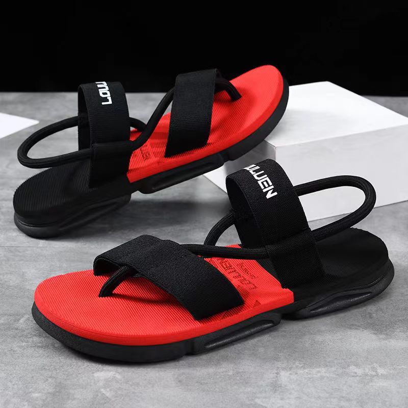Zanvin Womens Sandals Clearance Women Men Anti-Slip Couple Sandals Open Toe  Summer Slippers Casual Beach Shoes, Black, 36-37