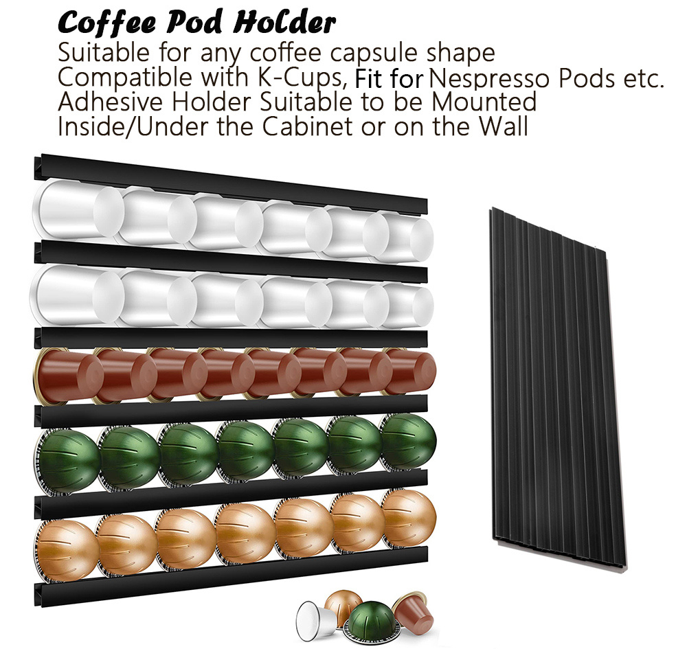 1pc coffee capsule holder compatible with k cup   original   vertuoline   coffee pods shelf capsule storage racks coffee bar accessories details 0