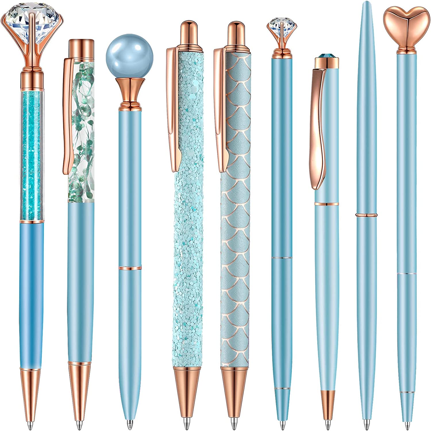 Shiny Diamond Button Crystal Pen - Elegant Ballpoint Writing – CHL