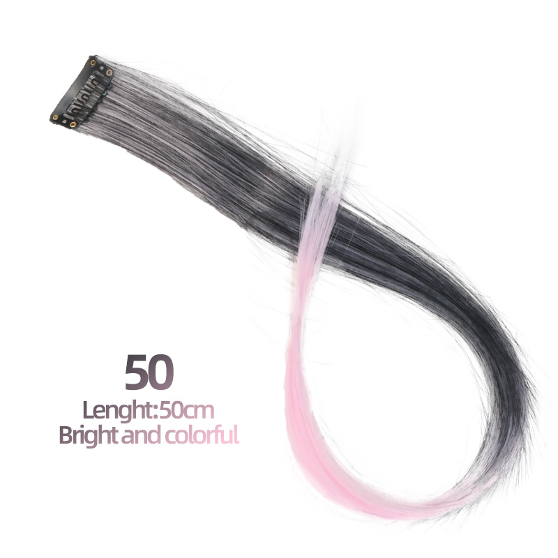 Ombre Straight Hair Extensions for Y2K Party
