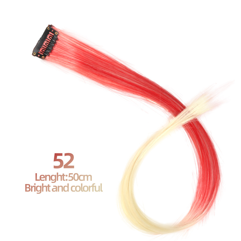 Ombre Straight Hair Extensions for Y2K Party