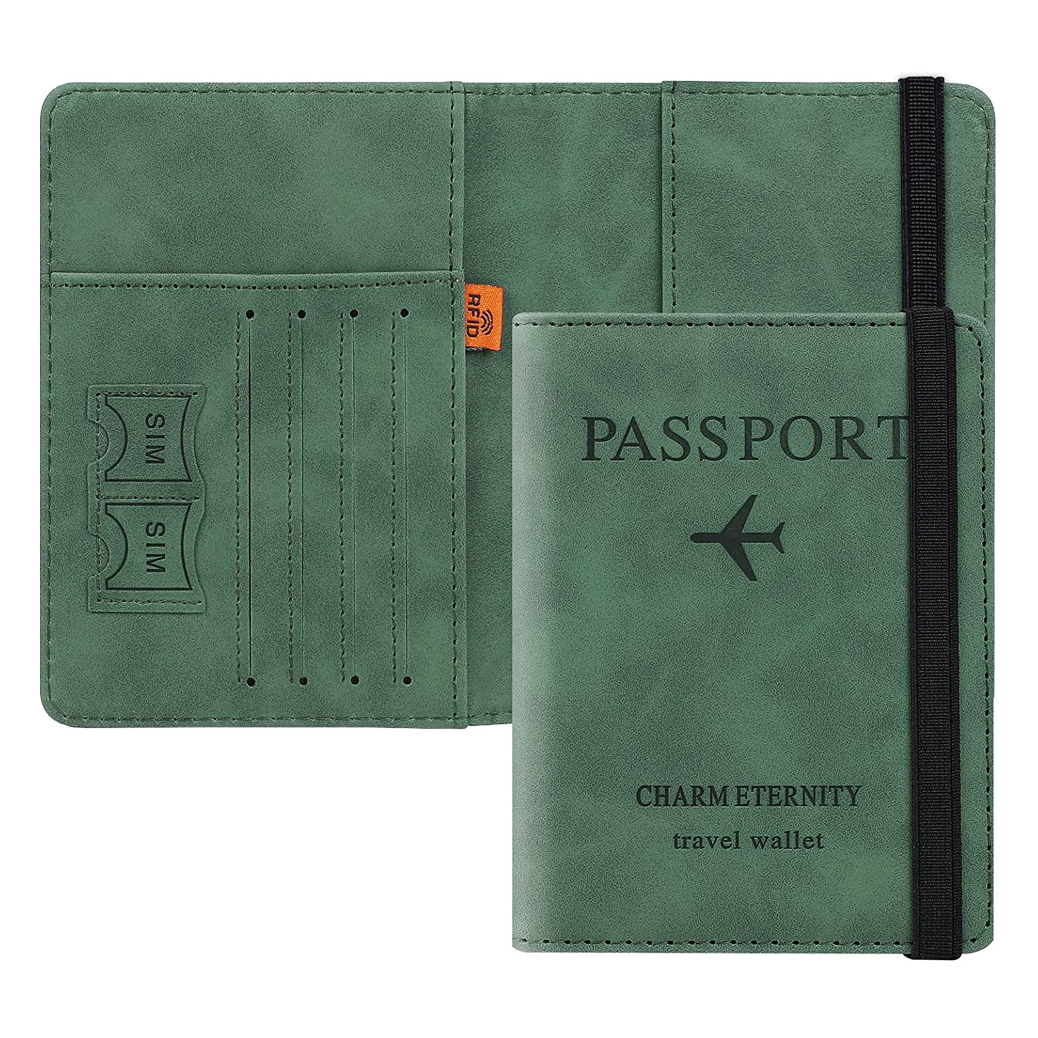 Passport And Vaccine Card Holder Combo Passport Holder Case With Vaccine  Card Slot Travel Wallet - Temu