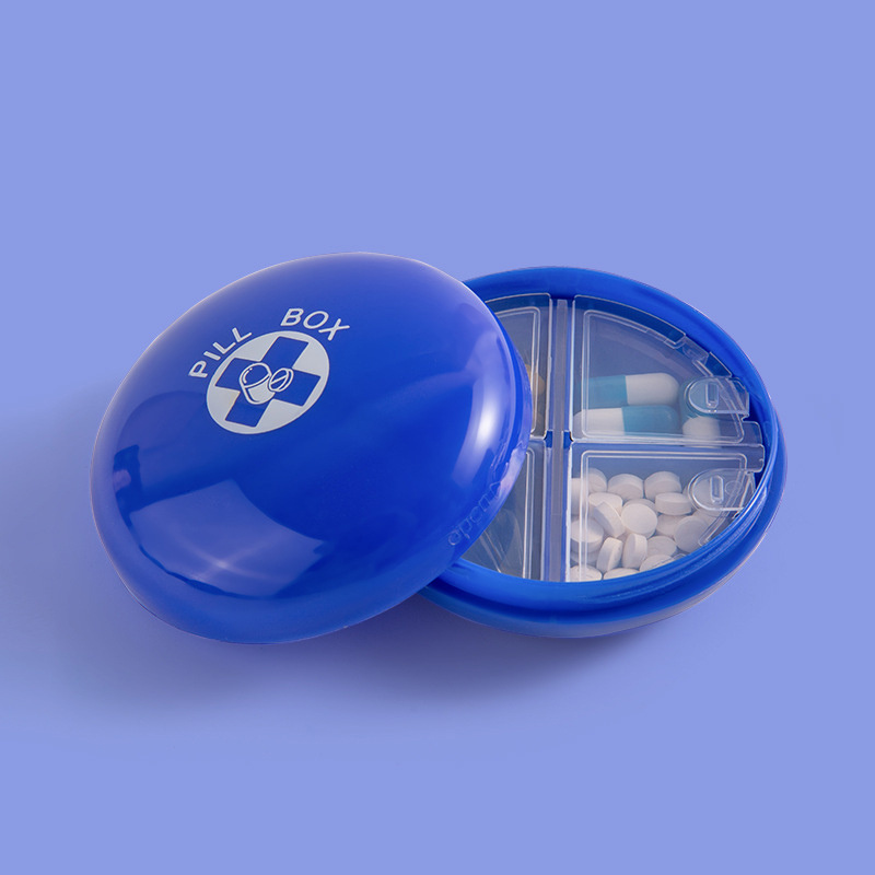 Water-Proof Compact Pill Container, For Vitamins & Meds, Travel