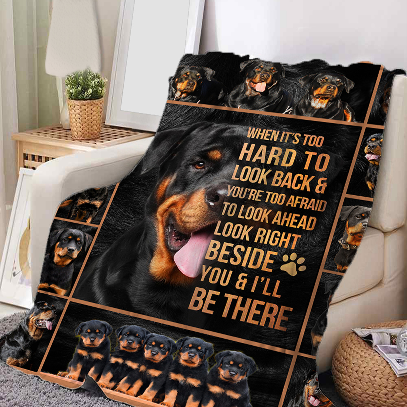 Dog pillow and blanket set hot sale