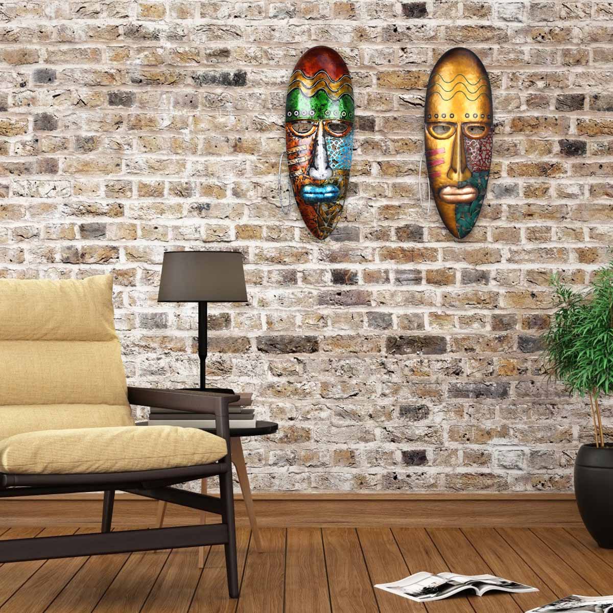 African Tribal Face Mask Wall Hanging - Temu