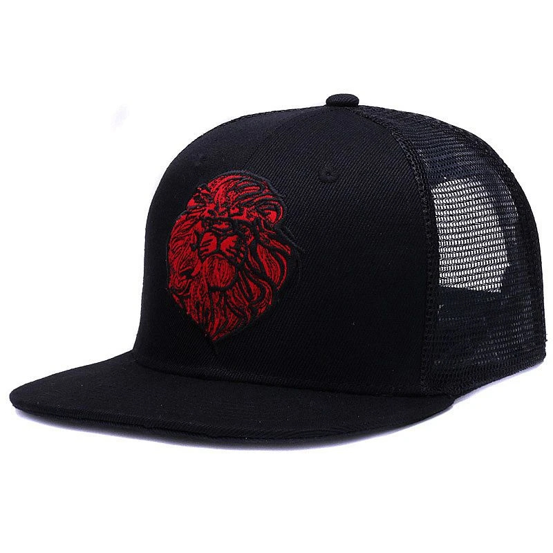 1pc Men's Outdoor Baseball Adjustable Casual Hat Hip Hop Hat Lion Crown Embroidery Sun Hat, Fishing Hat,Temu