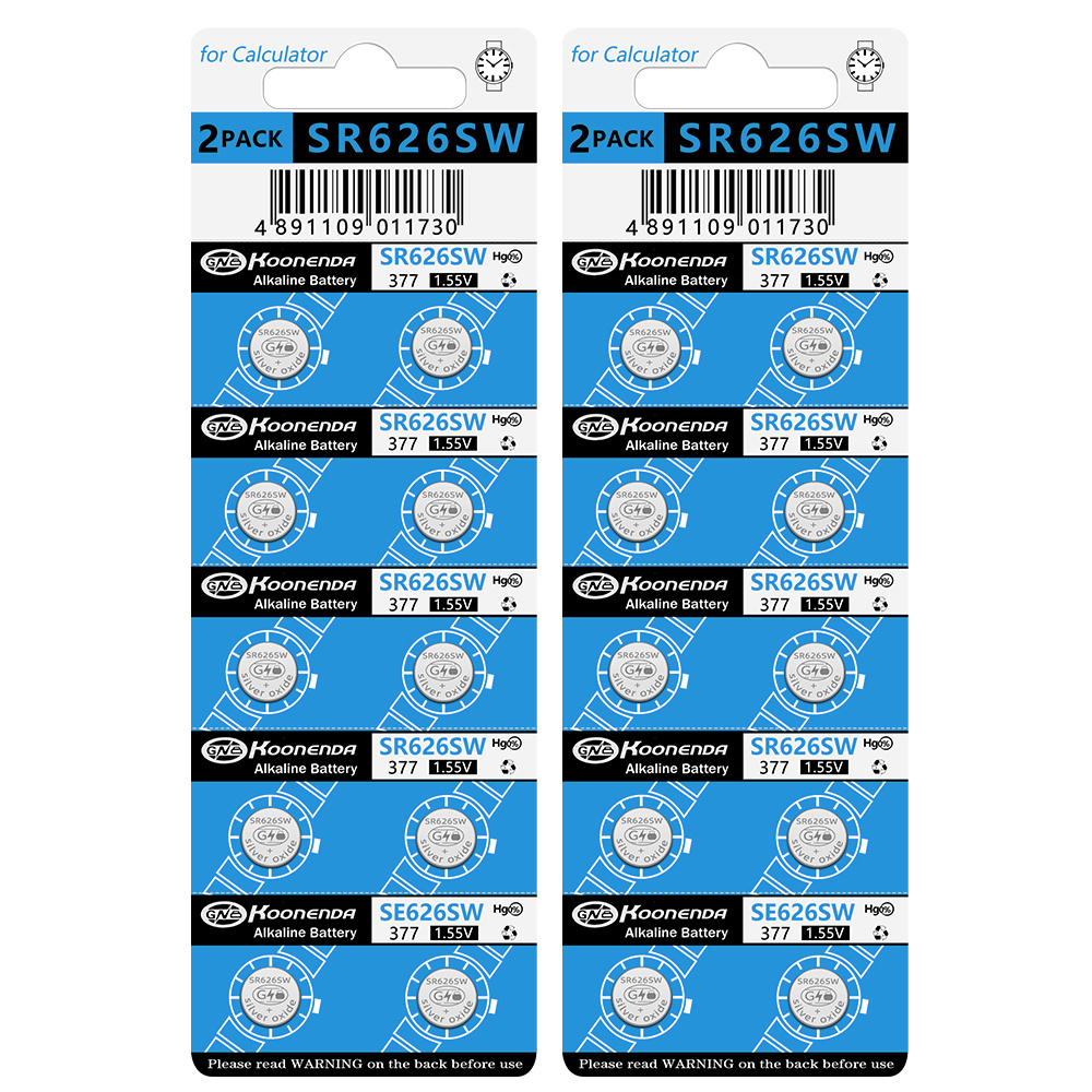 BuyCool® Montres Batteries 10 pcs AG4 LR626 LR-626 AG4 177 377A