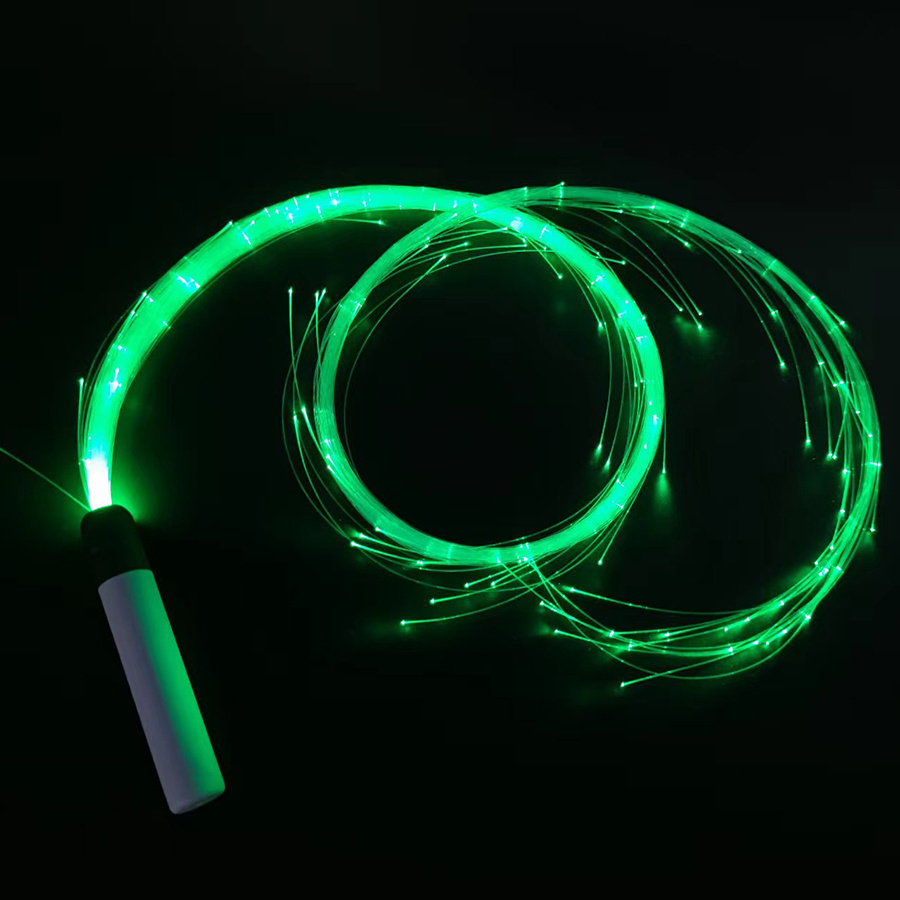 7 Colors Led Fiber Optic Space Whip Dancing Whip Glow Rave - Temu