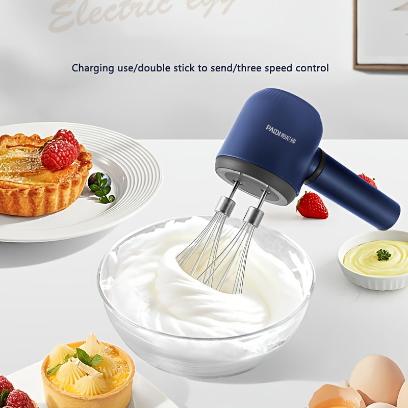 Egg Whisk, Mini Household Cordless Electric Hand Mixer, Usb Rechargeable  Handheld Egg Beater, Lightweight And Portable Egg Beater For Home Baking  Kitchen, Kitchen Gadgets - Temu