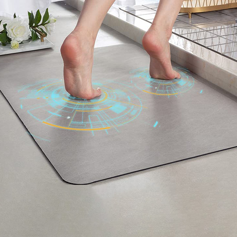 Bathroom Water Absorbent Rug Set Rubber Door Mats Diatom Mud Floor Mat  Kitchen Carpet Anti Slip Bath Mat - China Carpet, Carpet Rug