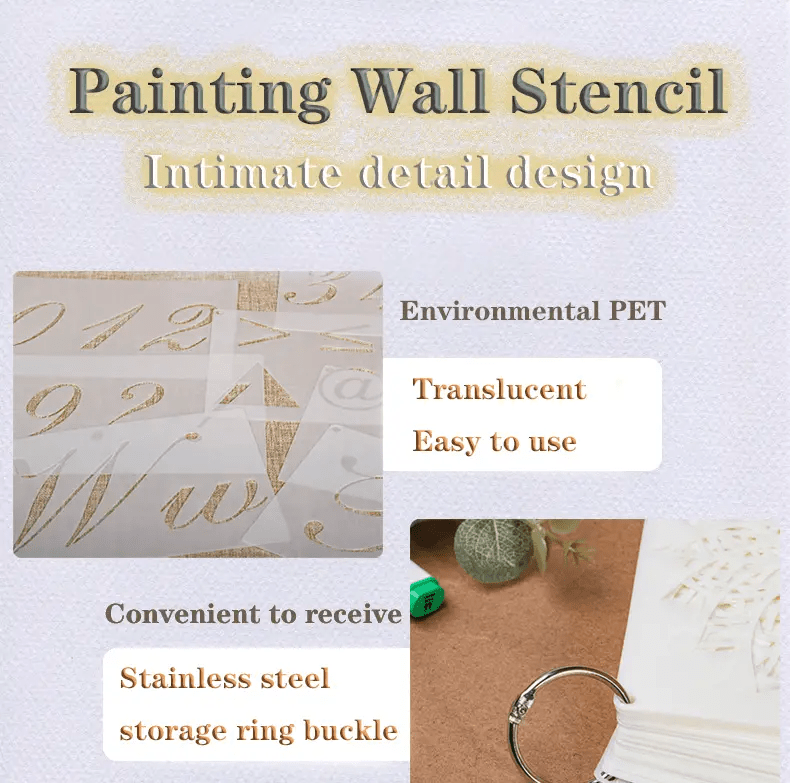 10 Pcs Stencils for Painting Wall Texture Stencils 6 x 6 Inch Reusable DIY  Stencils 10 Mixed Crackle Marble Background Spray Paint Art Stencils