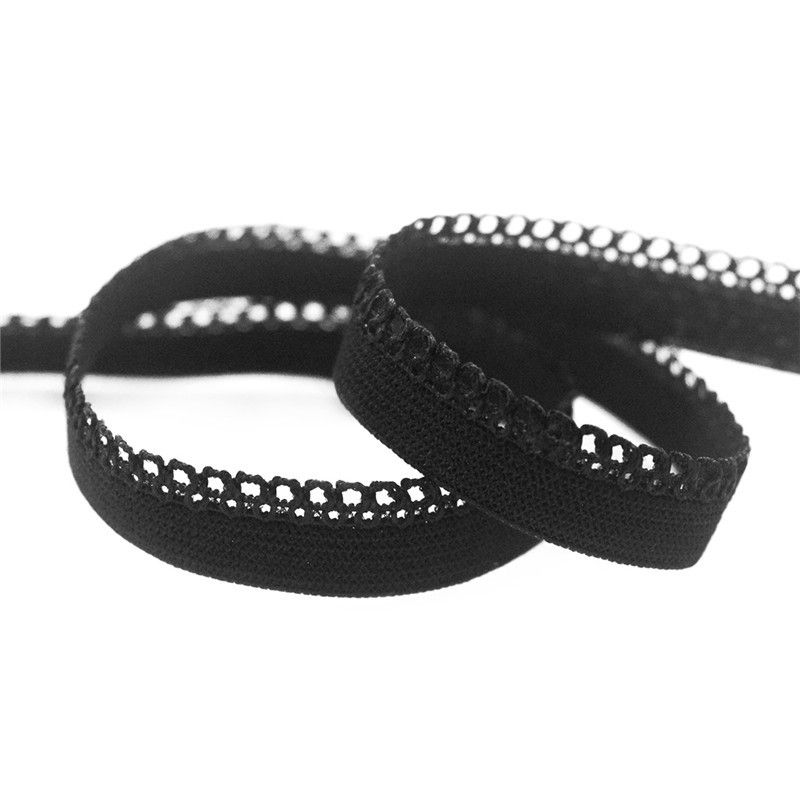 1/2 Inch Black Elastic Band Strap for Sewing 5 Yards