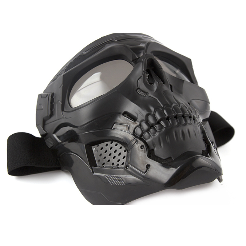 Máscara Airsoft, máscaras de cara completa, esqueleto de calavera con  gafas, resistentes a impactos, suministros para fanáticos del ejército,  máscaras tácticas - AliExpress