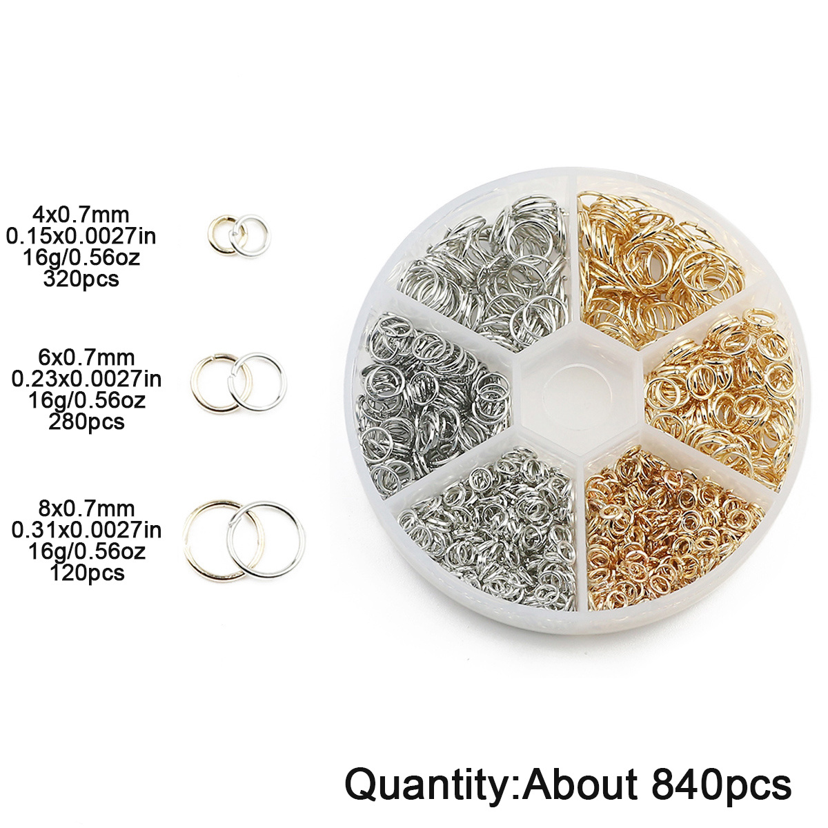 Open Rings 8k Package Gold Silver And Platinum Single Ring - Temu