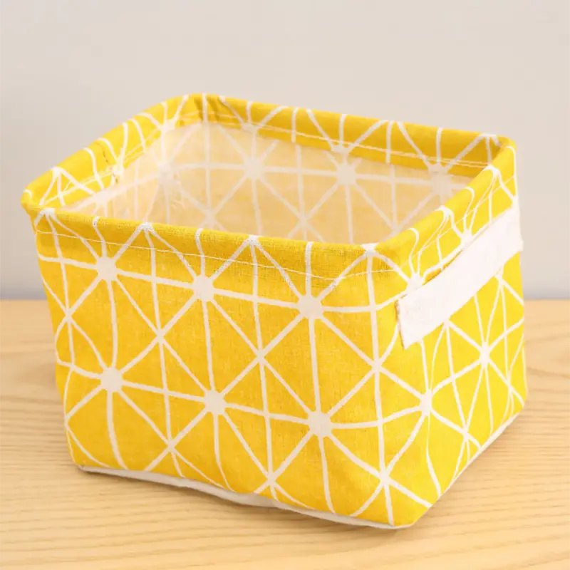 Geometric Pattern Storage Basket Colorful Mini Organizer Bag - Temu