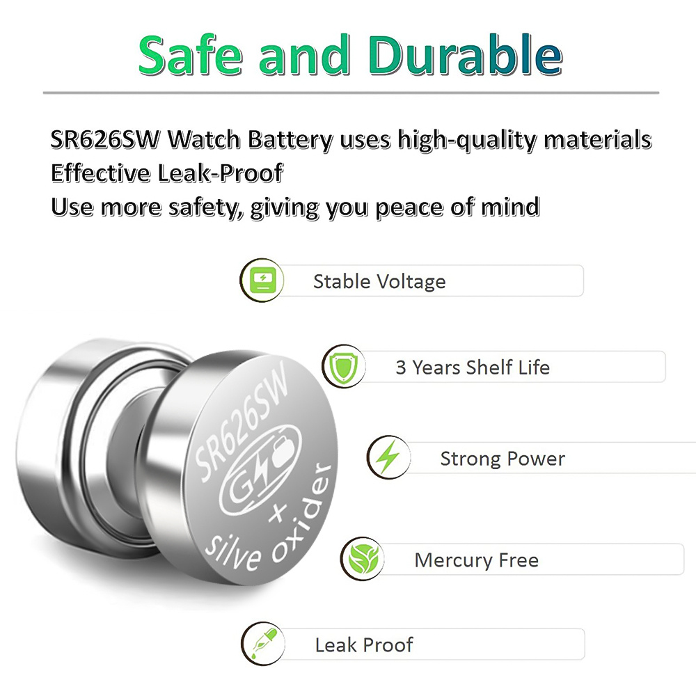SR626SW Watch Battery 1.5V Button Cell Batteries