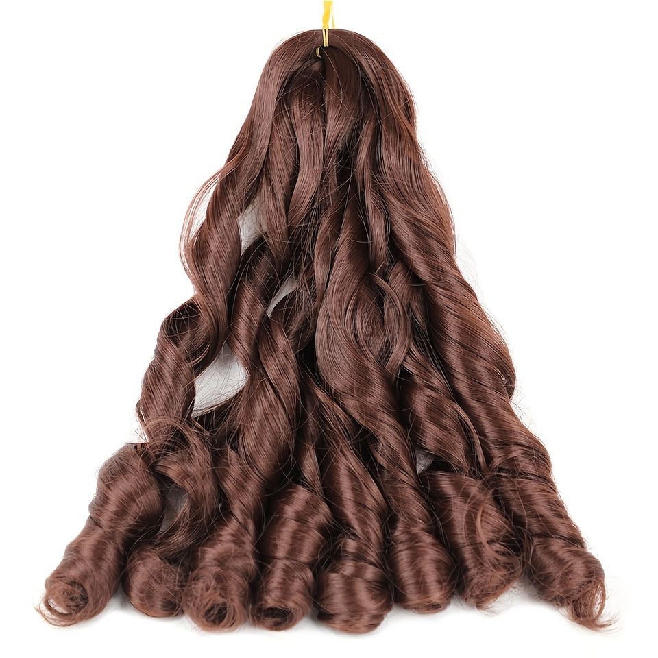 Long Curly Synthetic Hair Extension Large Curl Wig Big Wave Braid Wig Heat  Resistant Hair Bundle For Women Daily Use - Beauty & Personal Care - Temu