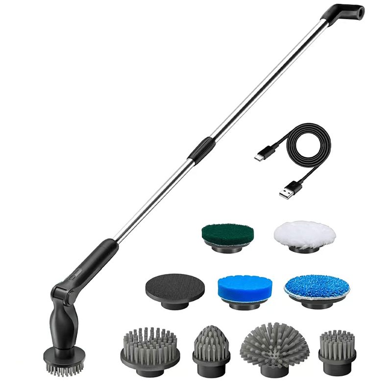 Electric Spin Scrubber Cordless Power Shower Cleaning Brush with 16 Re –  Ben Ben Goose