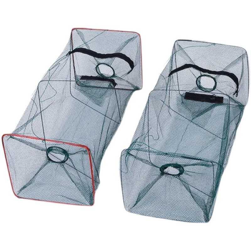 Automatic Fishing Net Trap Cage Crab Fish Cage Dip Folding Round Shape  Shrimp Catcher Net Tackle Outdoor