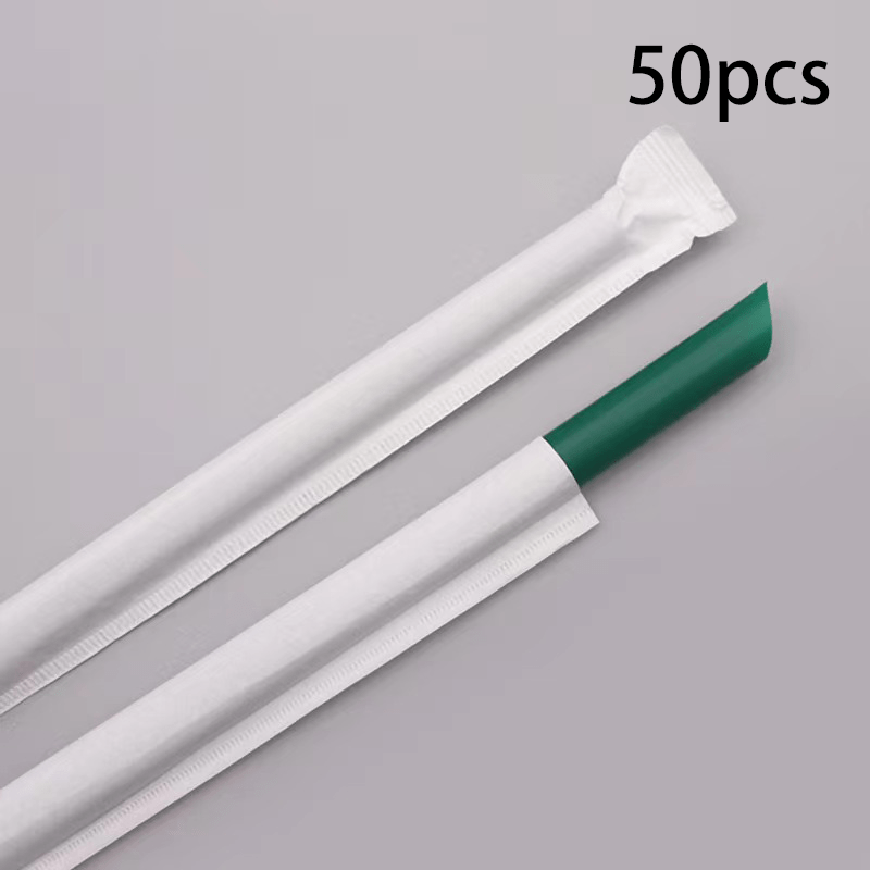 Disposable Straws Pearl Milk Tea Thick Straws Milk Tea Shop Special  Independent Packaging Individual Straws Commercial Household, Outdoor  Camping - Temu