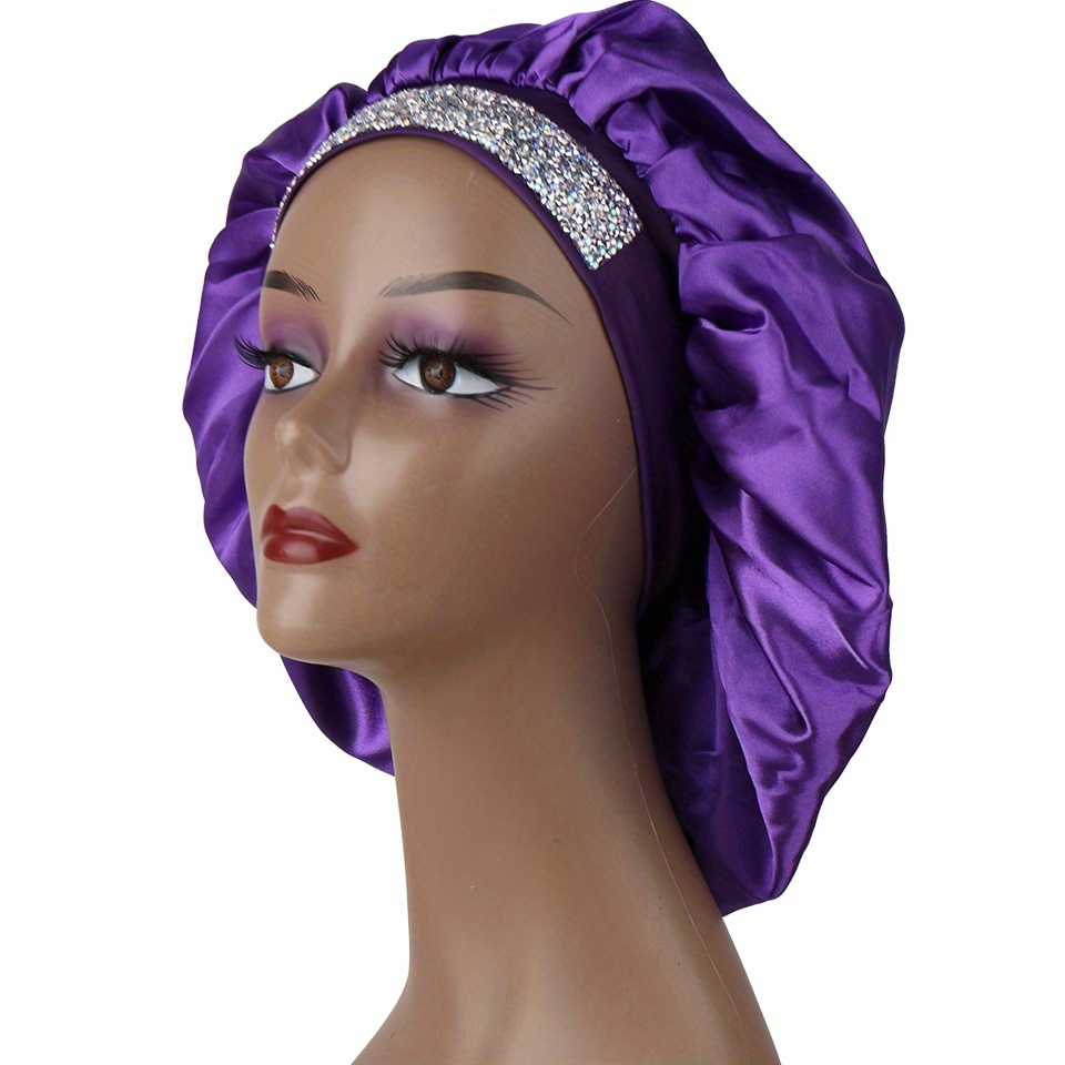 Rhinestone Hair Bonnets, Rhinestone Bling Bonnet