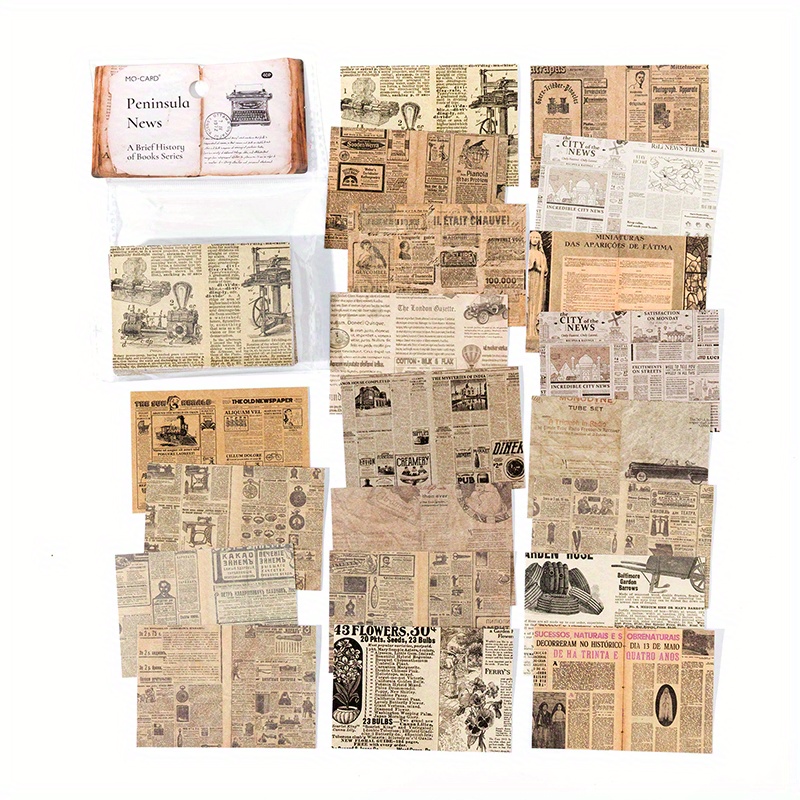 Vintage Newspaper Statue Stickers Add Aesthetic Letter - Temu