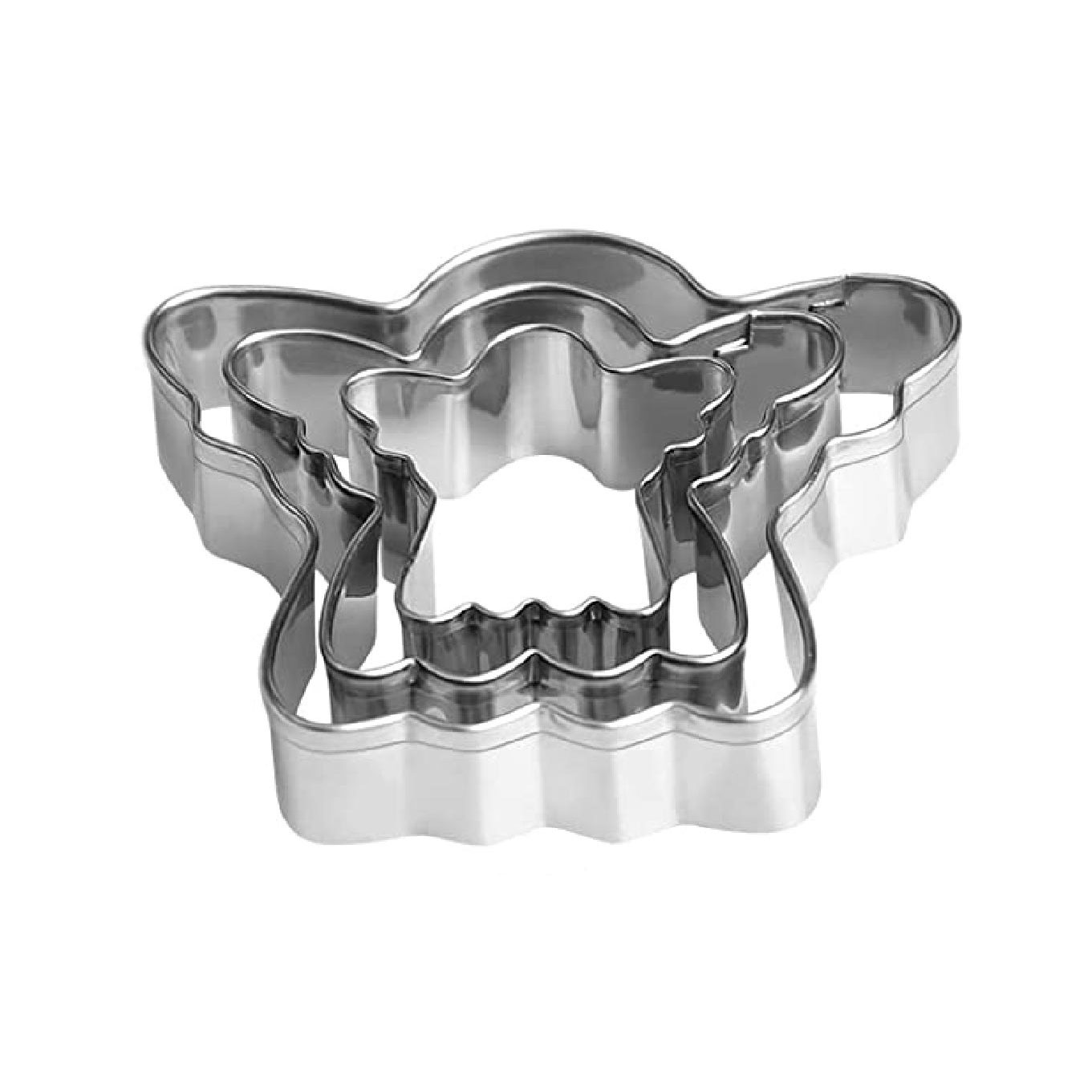 3pcs Set Stainless Steel Biscuit Cut, , Pastry Mold, Cookie Cookie Baking Supplies, Cupid Shaped Biscuit Cut, Cake Baking Supplies
