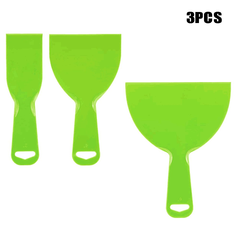 2pcs 2in+6in Putty Knifives, Flexible Plastic Paint Scraper Tool For  Spackling, Plastic Putty Knife