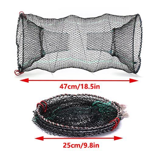 Shrimp Cage TrapPolygon Fishing Bait Trap Foldable Fishing Bait Trap  Fishing Net Trap High Capacity