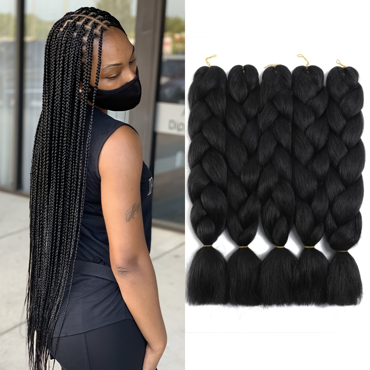 Synthetic Available In Different Colors Jumbo Braiding Hair - Temu Malaysia