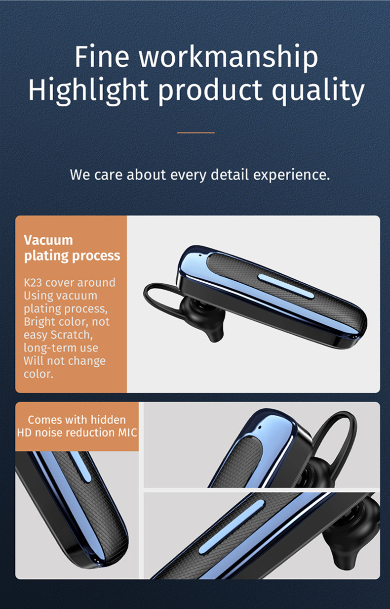 E1 Bluetooth Headset Image 3