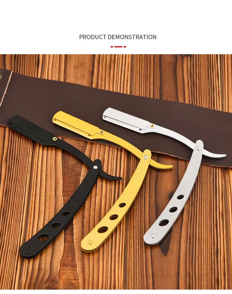 10 blade Stainless Steel Straight Razor Close Shaving - Temu New Zealand