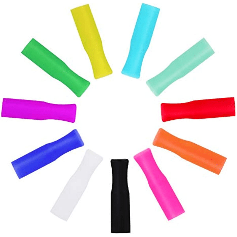 Silicone Straw Tips - 10 Pack