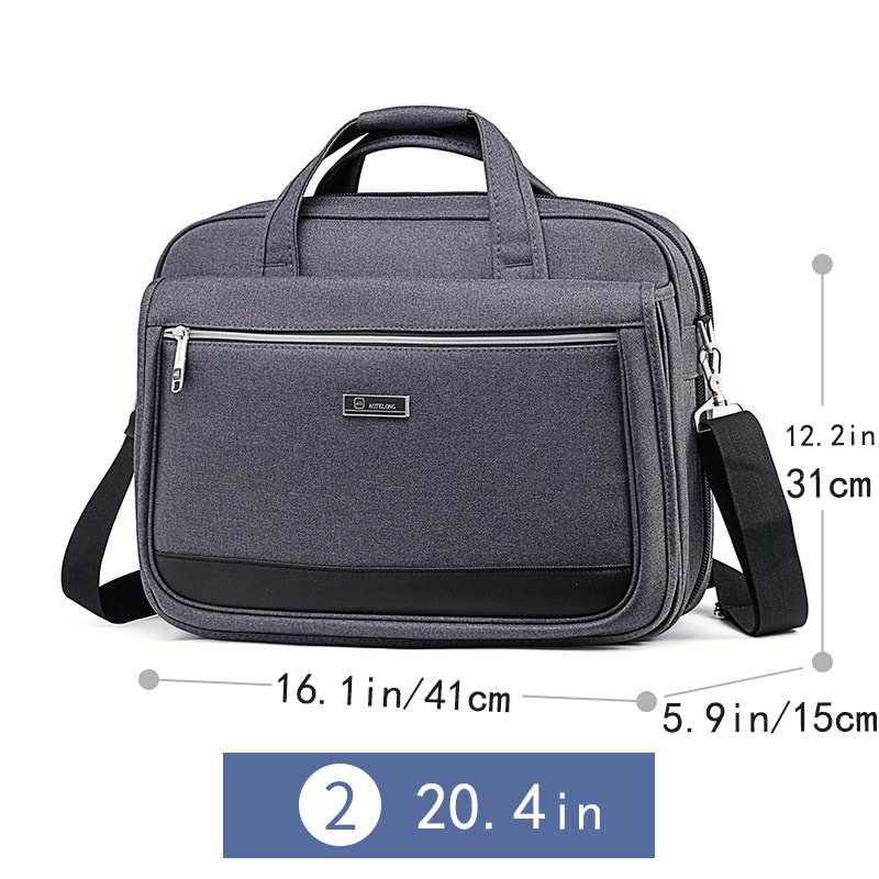 2 Inch Adjustable Black & Grey Messenger Bag, Shoulder Bag, Laptop Bag,  Briefcase Strap