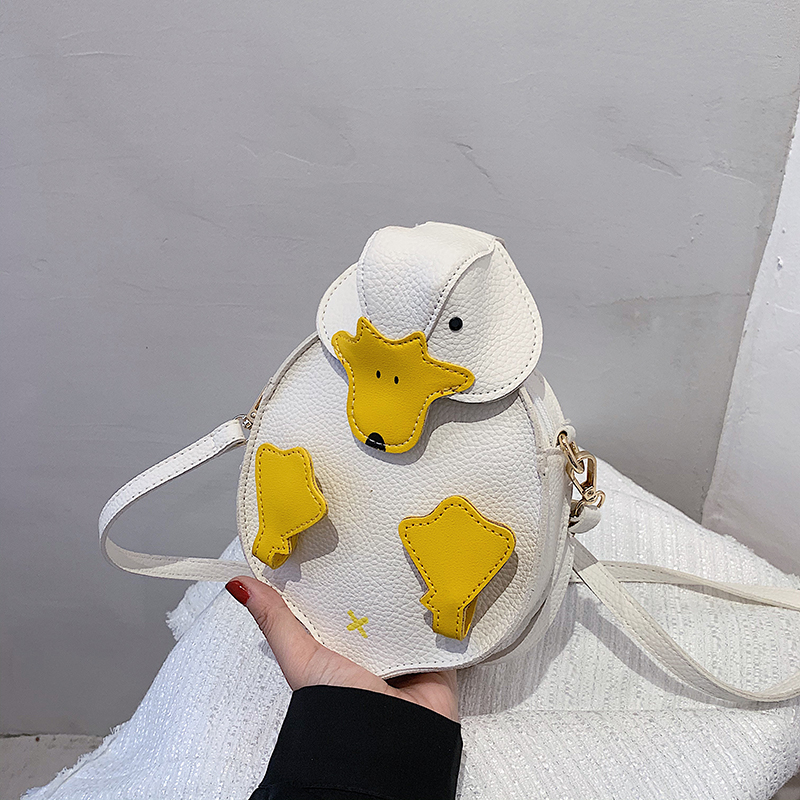 Cute Mini Duck Crossbody Bag, Plush Doll Bag With Golden Chain, Perfect  Shoulder Bag For Daily Use - Temu