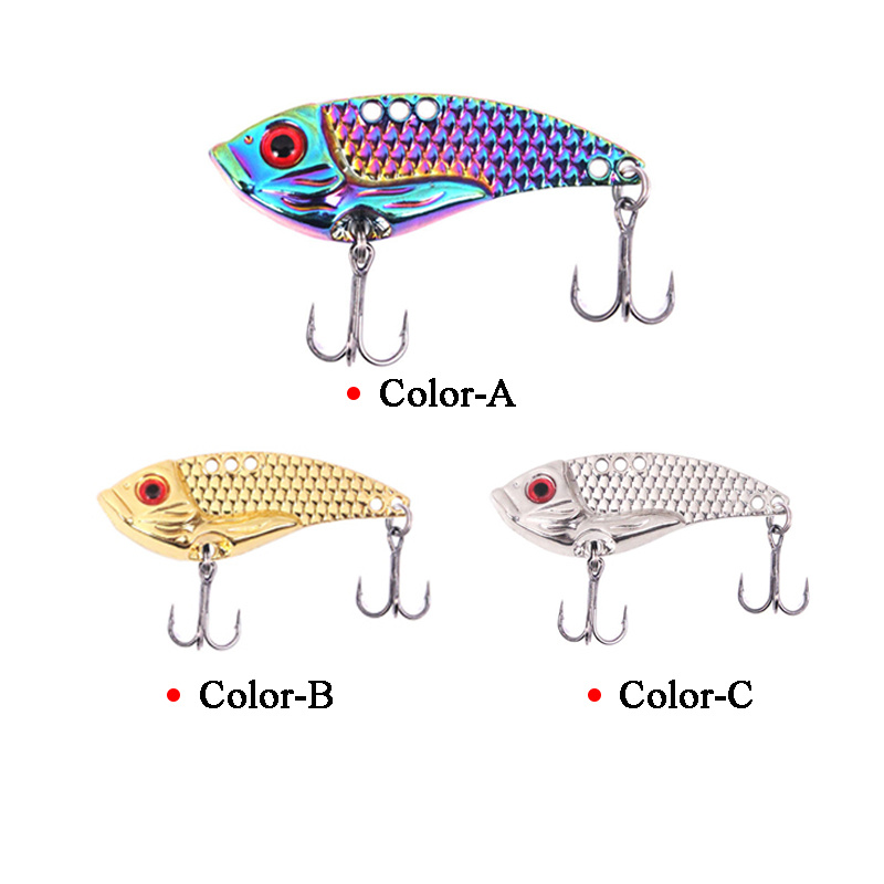 Wedinard Sink Vibration Lures, Realistic high Resolution Body Details,  Metal VIB Blade Lure, 3D Eyes, Freshwater Stainless Steel (Red Head Silver  Body) : : Industrial & Scientific