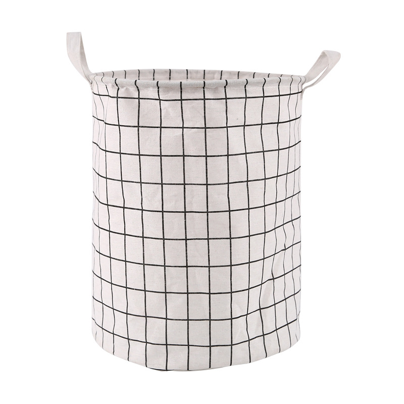 Portable Laundry Bag Three Lattice Collapsible Laundry Basket