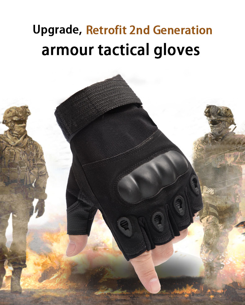 WPTCAL Fingerless Tactical Gloves for Men Paintball Airsoft Half Finger  Glove