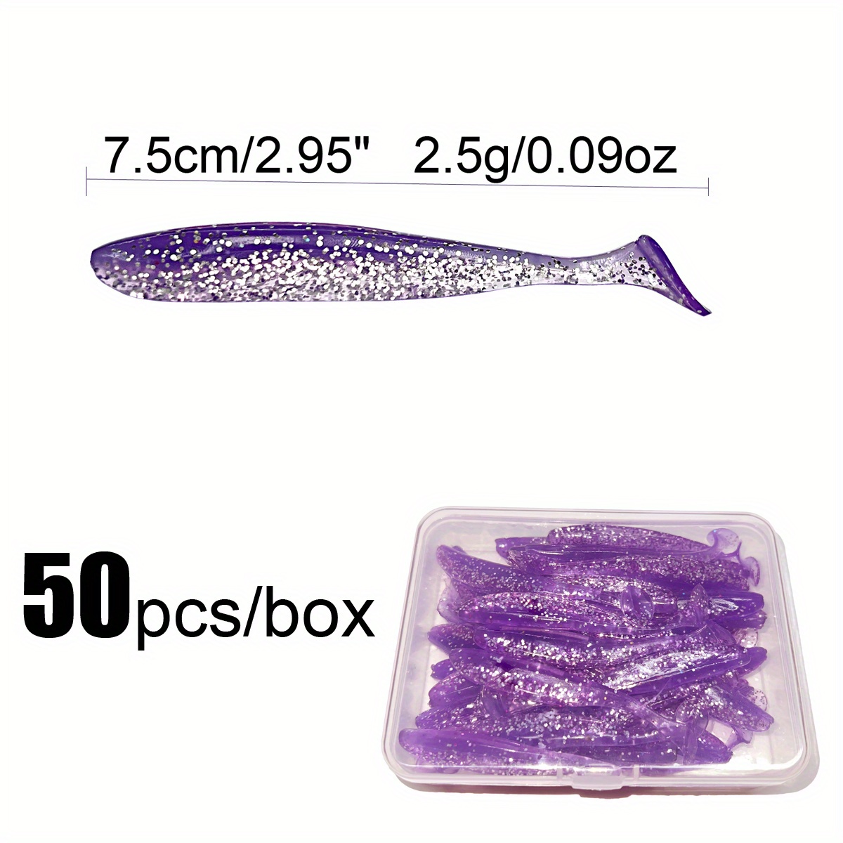 Almost Alive Lures 4 Pack 4 Soft Shad Paddle Tail Bait Purple [CTTU413] -  $5.99 : Almost Alive Lures, The best there ever was.