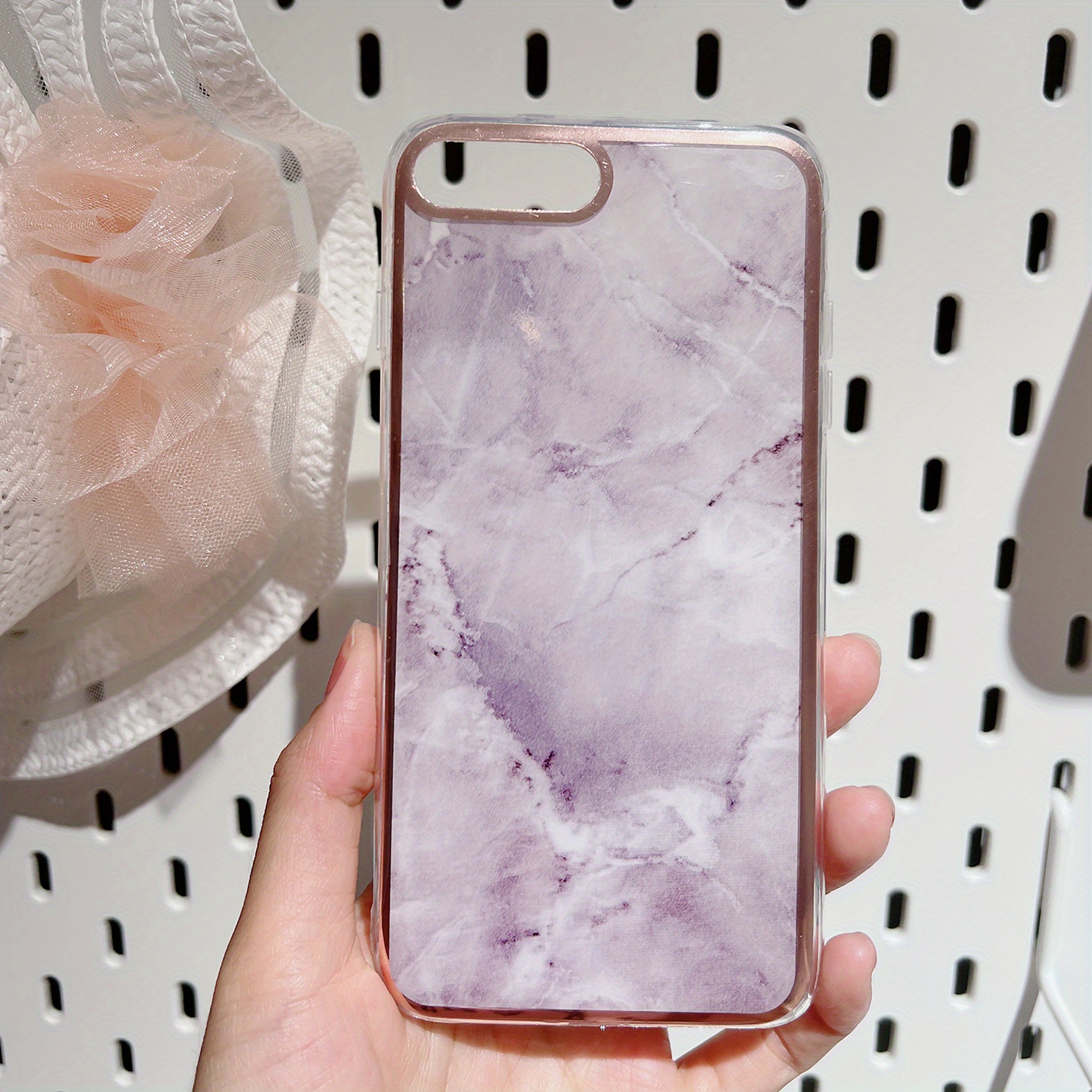 Plated Gold Trim Marble Texture Phone Case Galaxy Temu