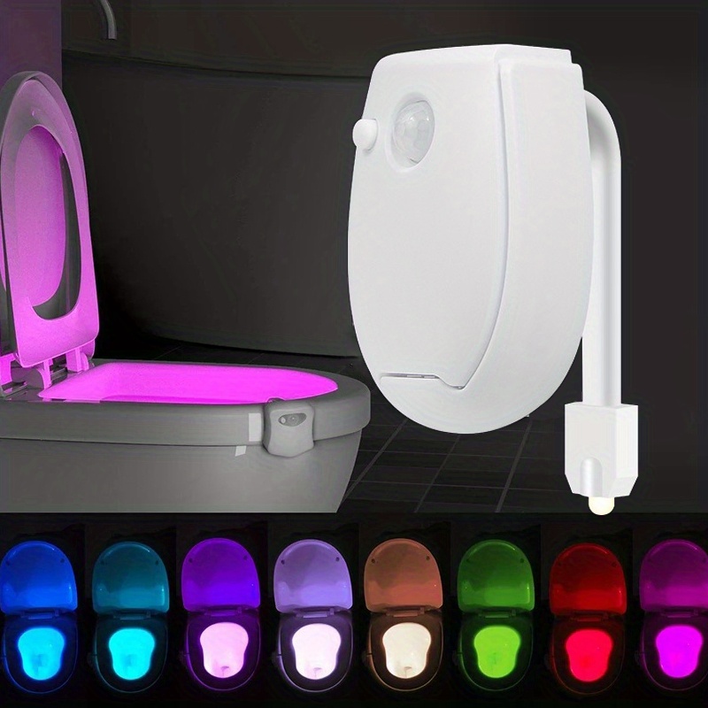 Night Light Smart PIR Motion Sensor Toilet Seat 8 Colors
