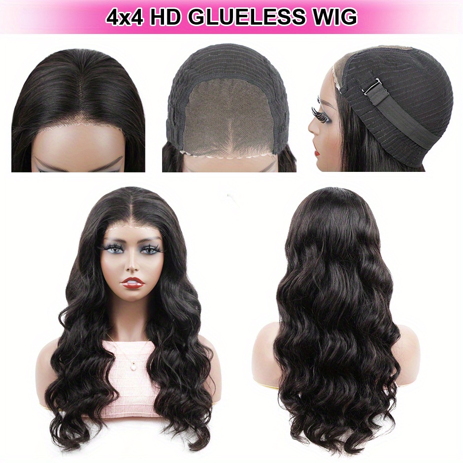 180% Density Body Wave Lace Front Wigs Human Hair Pre cut - Temu