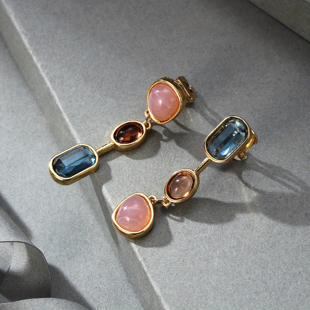 A Pair Of Three-color Long Ear Clips