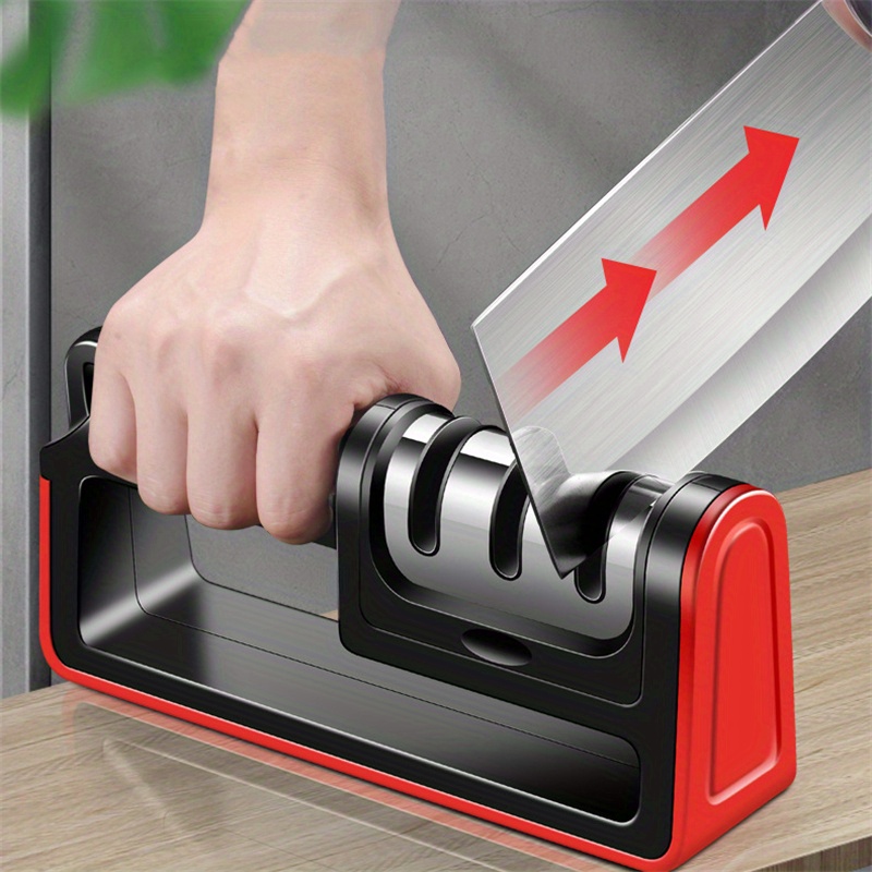 Knife Sharpener 3 Stage Knife Sharpening Tool For Dull Steel
