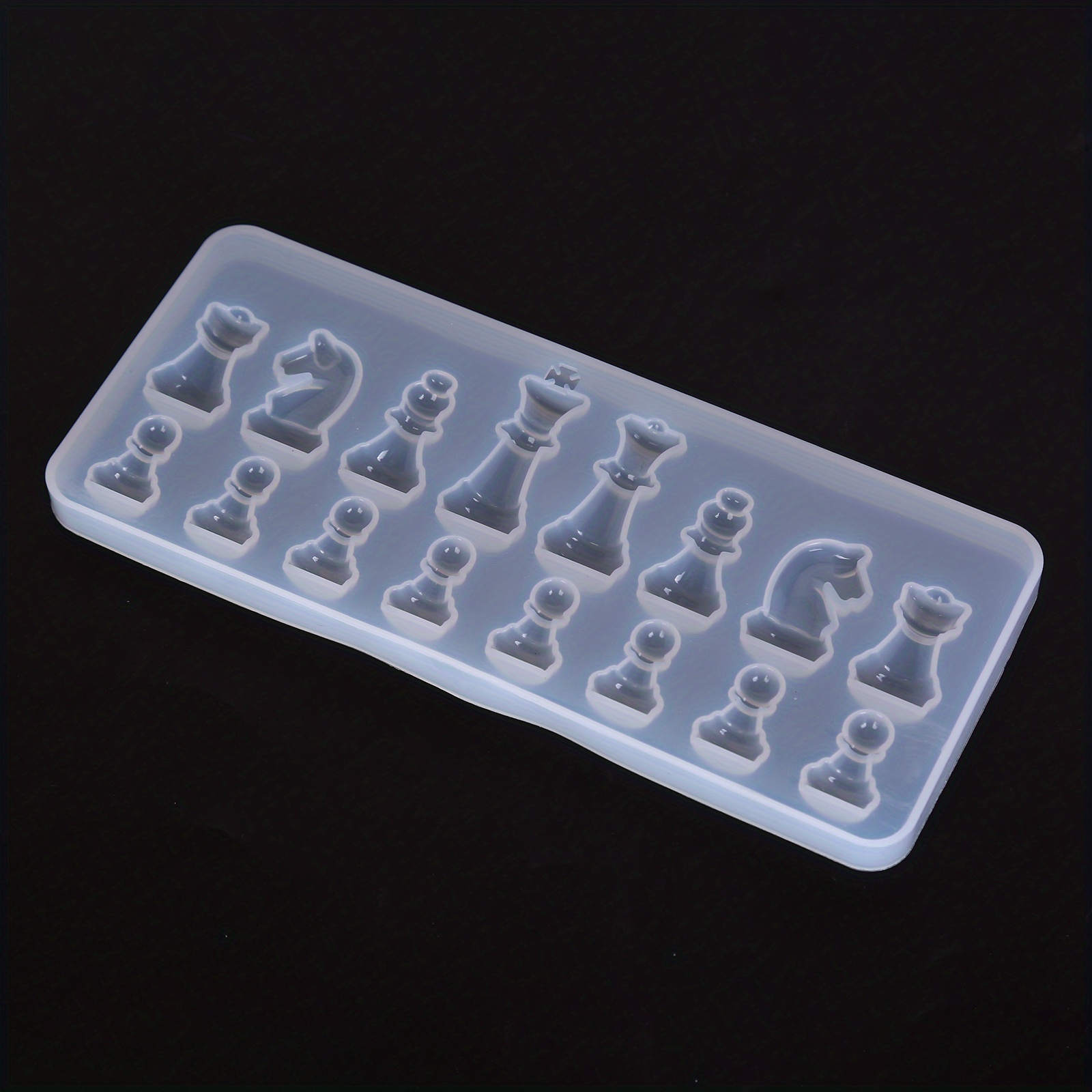 Moldes de resina de xadrez 3d, peça de silicone internacional, molde de  resina de fundição uv, moldes epóxi para artesanato faça você mesmo,  fabricação de jóias de xadrez - AliExpress