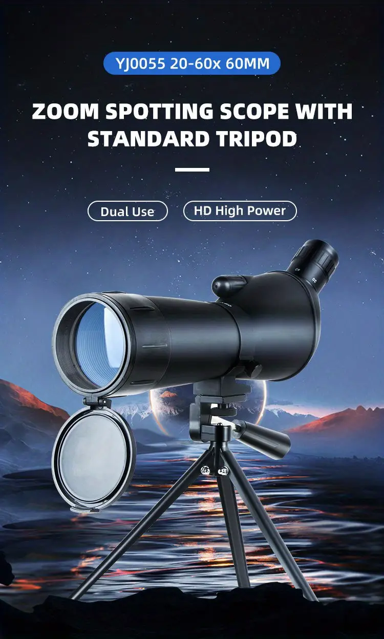 1pc professional monocular hd high power telescope for animal bird watching hunting camping tourist scenery details 0