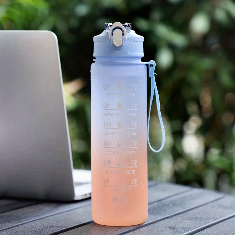 Stay Hydrated On the go: Gradient Color Water Bottles And - Temu