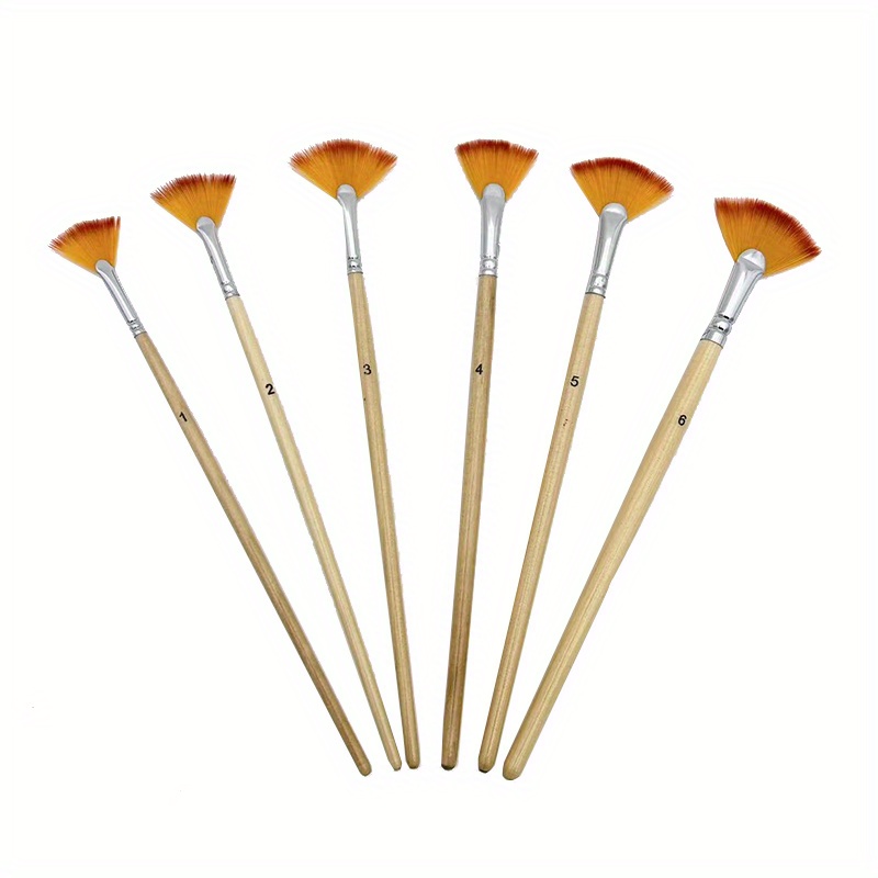 WIFUN 3 Pcs Artist Fan Brush, Artist Soft Anti-Shedding Paint Brush Made of  Premium Nylon Hair for Acrylic Painting Watercolor Painting Oil Painting :  : Arts & Crafts
