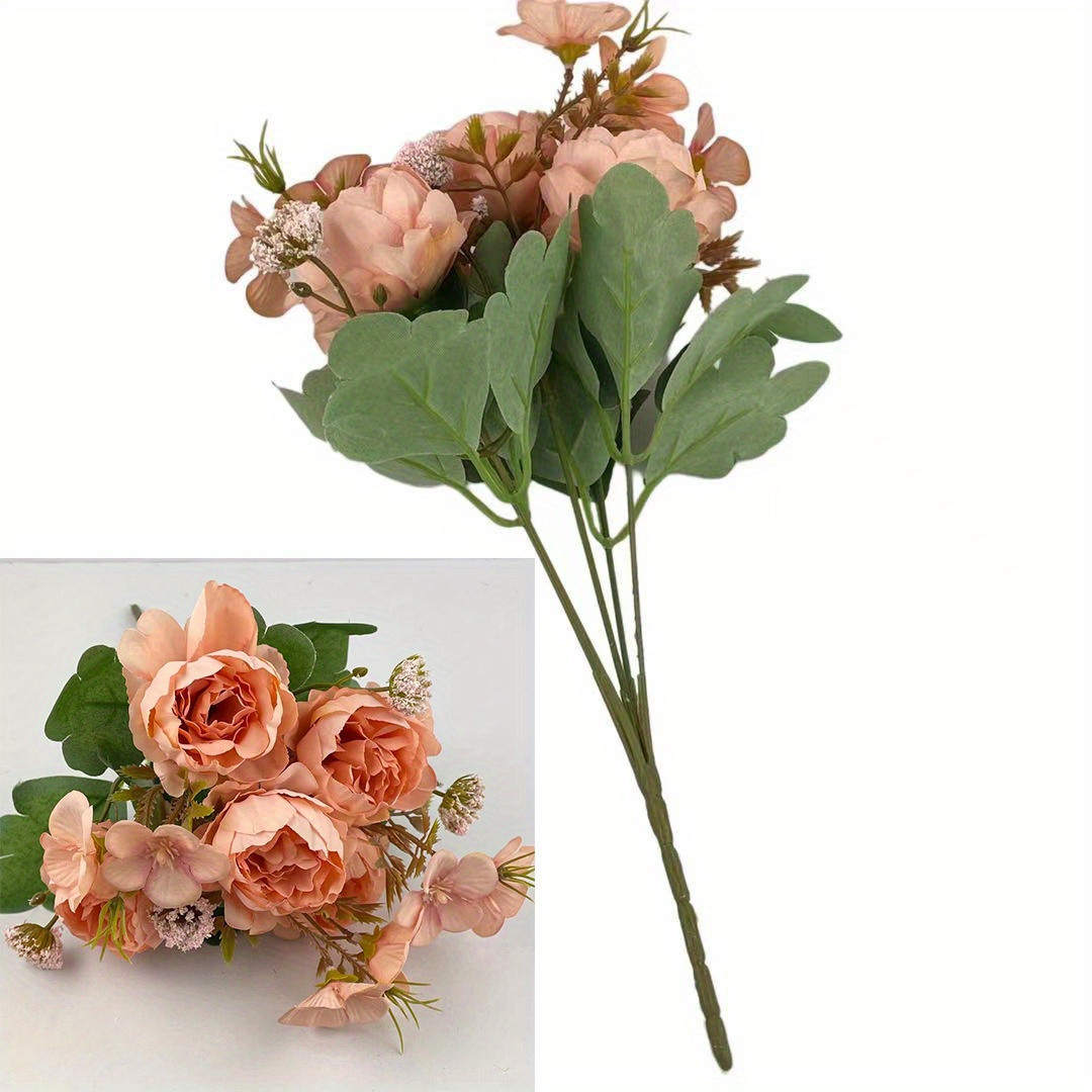 CSBYW Flores artificiales, 20 paquetes de margaritas artificiales  multicolor, resistentes a los rayos UV, flores silvestres falsas con tallos  de